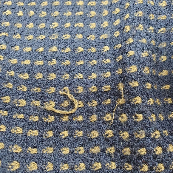 Mens Navy Wide Scarf - Picture 5 of 7